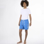 Schwimmshorts Knowledge print Campanula von KnowledgeCotton Apparel