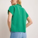 Bluse mit Reverskragen green von Lanius