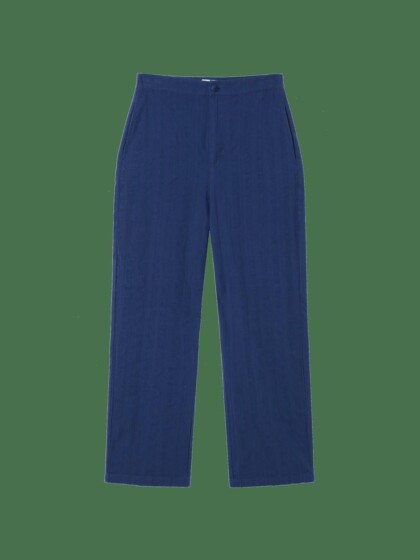 Hose Navy Big Seersucker Mariam navy von Thinking MU