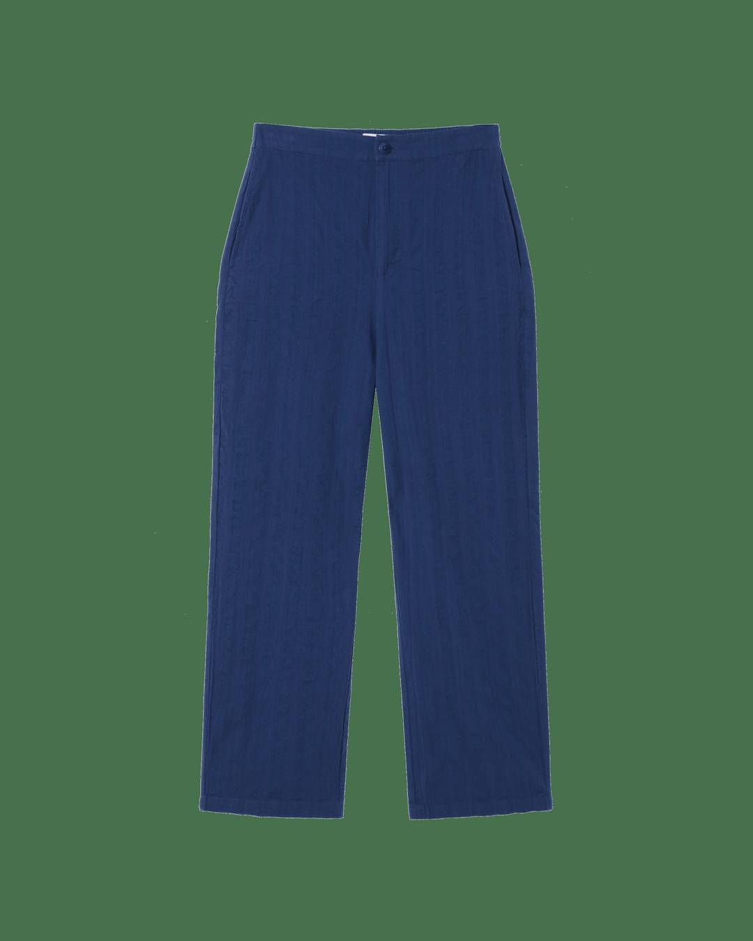 Hose Navy Big Seersucker Mariam navy von Thinking MU