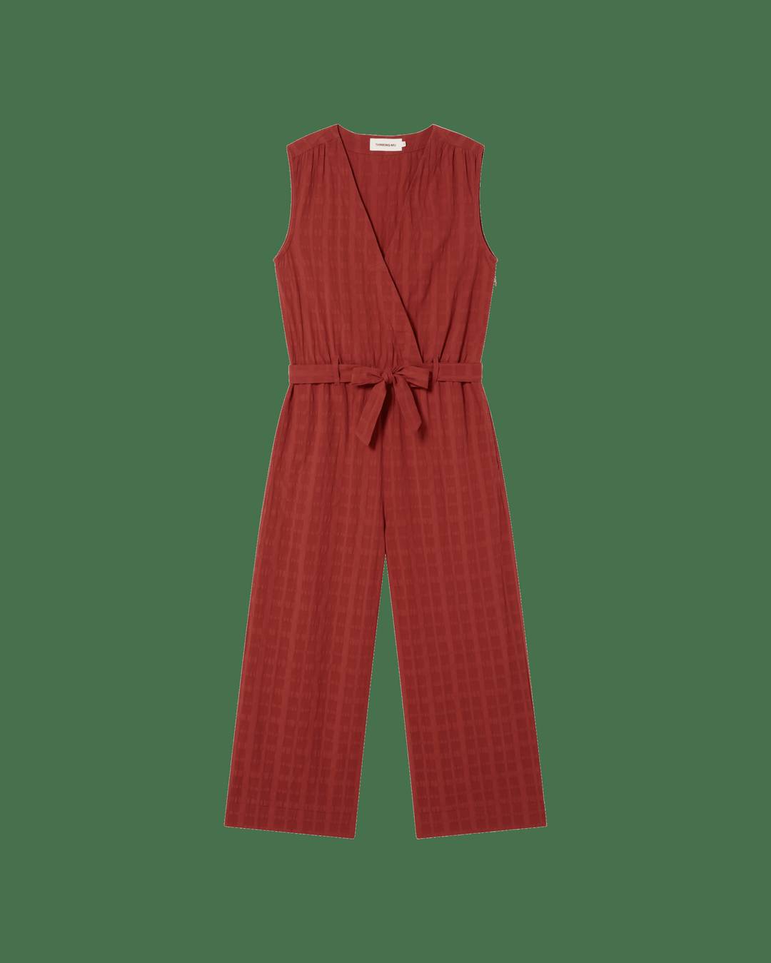 Jumpsuit Orangered Cuadrito Winona orangered von Thinking MU