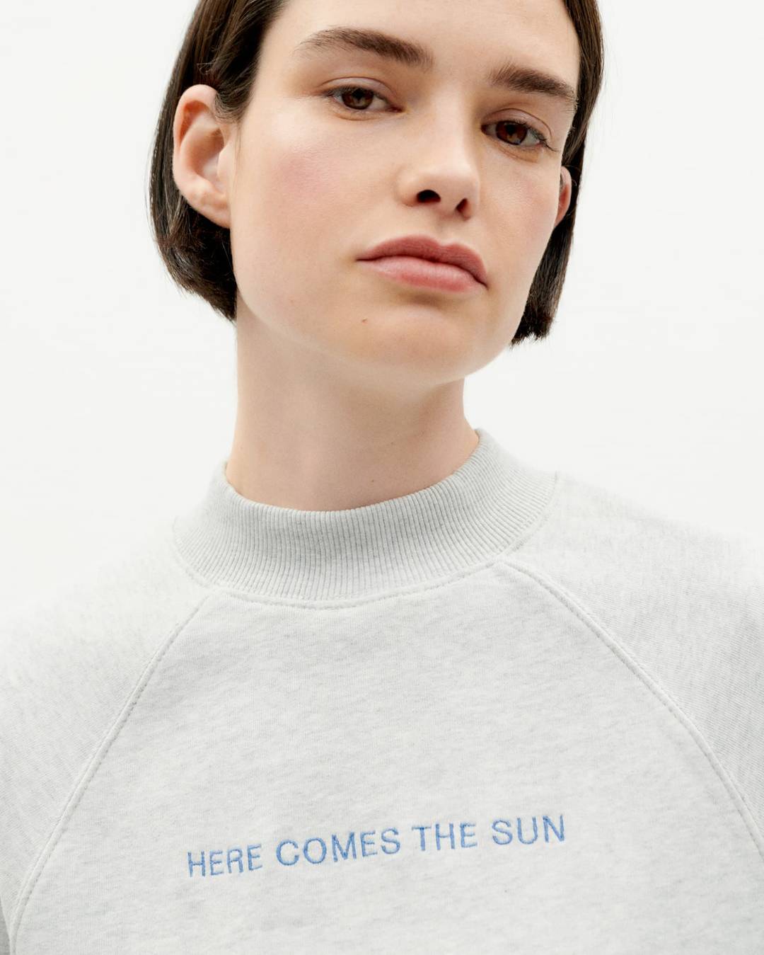 Sweatshirt Here Comes The Sun Grey Melange Fantine grey melange von Thinking MU