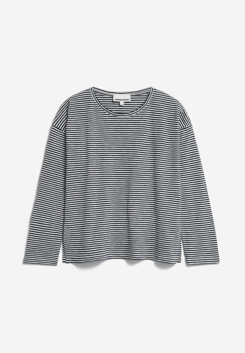 Longsleeve Xianaa Lovely Stripes black-oatmilk von Armedangels