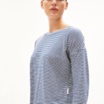 Longsleeve Xianaa Lovely Stripes faded indigo-oatmilk von Armedangels