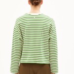 Sweatshirt Frankaa Maarlen Stripe undyed-ivy green von Armedangels