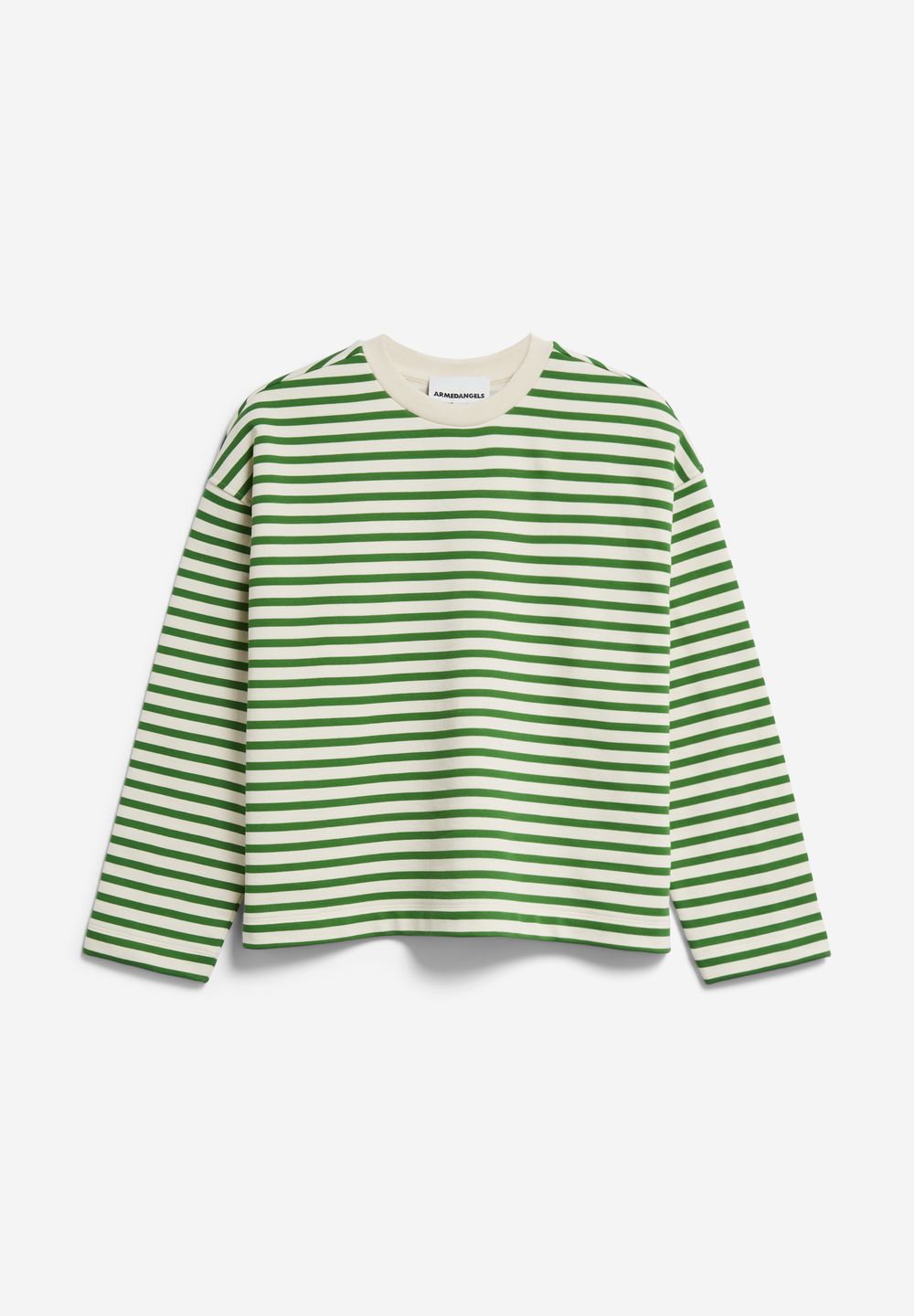 Sweatshirt Frankaa Maarlen Stripe undyed-ivy green von Armedangels