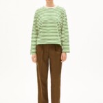 Sweatshirt Frankaa Maarlen Stripe undyed-ivy green von Armedangels