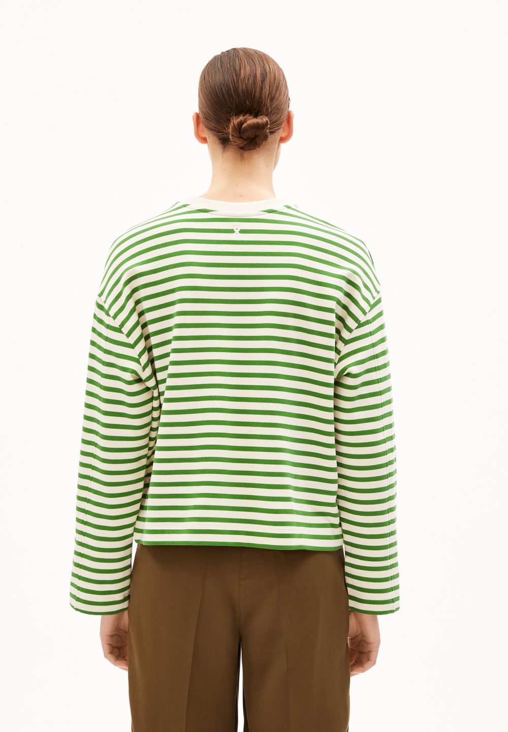 Sweatshirt Frankaa Maarlen Stripe undyed-ivy green von Armedangels