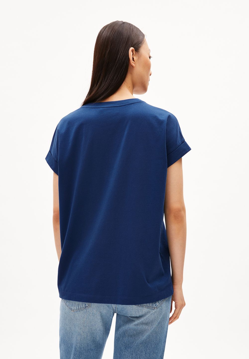 T-Shirt Idaara faded indigo von Armedangels