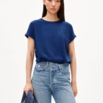 T-Shirt Idaara faded indigo von Armedangels