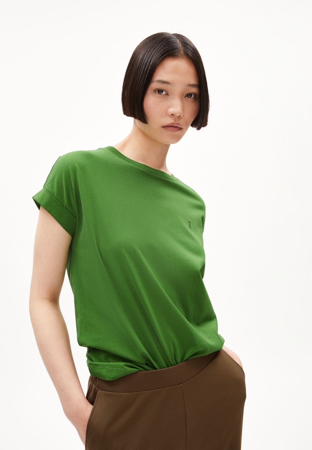 T-Shirt Idaara ivy green von Armedangels