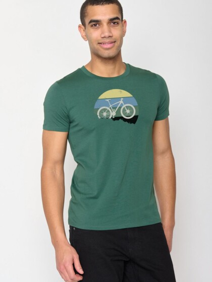 T-Shirt Guide Bike Downhill bottle green von Greenbomb