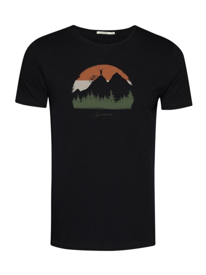 T-Shirt Spice Nature Forest Happy black von Greenbomb