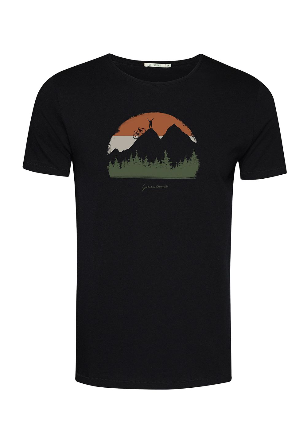 T-Shirt Spice Nature Forest Happy black von Greenbomb