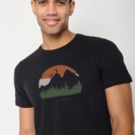 T-Shirt Spice Nature Forest Happy black von Greenbomb