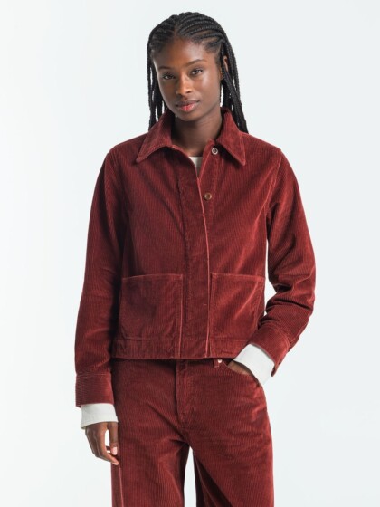 Cordjacke Ota madder brown von Kings of Indigo