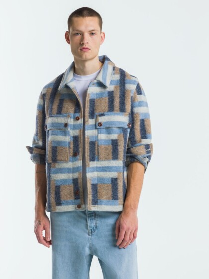 Jacke Donovan square jacquard von Kings of Indigo