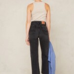 Jeans Liora Cropped holo grey used von Kings of Indigo