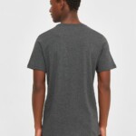 Basic T-Shirt dark grey melange von KnowledgeCotton Apparel