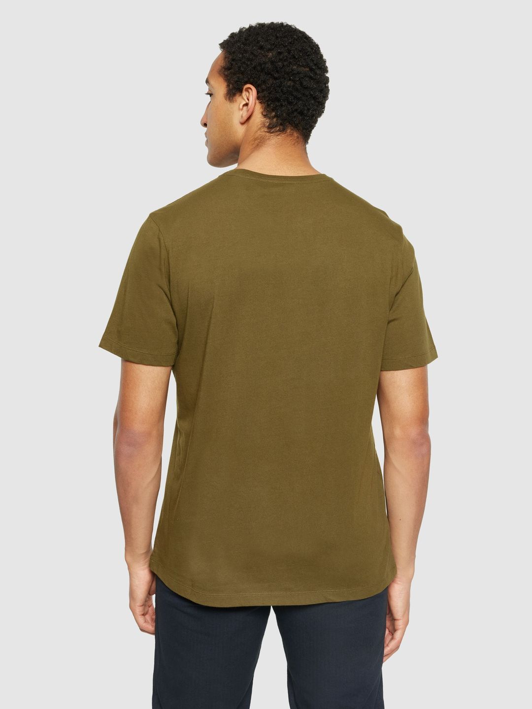 Basic T-Shirt dark olive von KnowledgeCotton Apparel