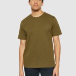 Basic T-Shirt dark olive von KnowledgeCotton Apparel