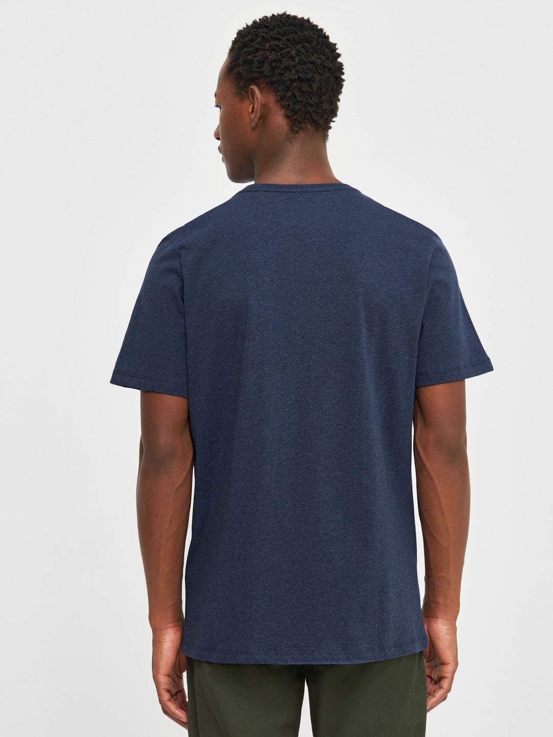 Basic T-Shirt insigna blue melange von KnowledgeCotton Apparel