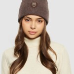 Beanie Big Rib demitasse (brown) von KnowledgeCotton Apparel