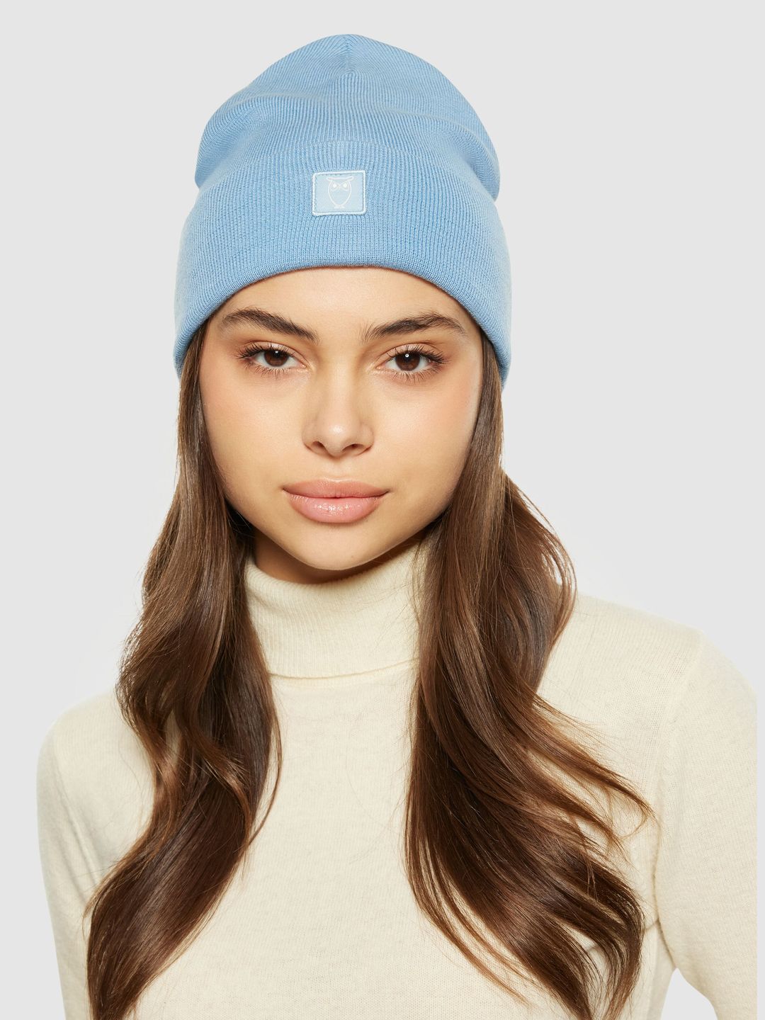 Beanie Double layer asley blue von KnowledgeCotton Apparel