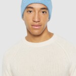 Beanie Double layer asley blue von KnowledgeCotton Apparel