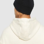 Beanie Double layer wool black jet von KnowledgeCotton Apparel