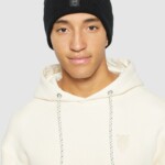 Beanie Double layer wool black jet von KnowledgeCotton Apparel