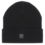 Beanie Double layer wool black jet von KnowledgeCotton Apparel