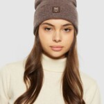 Beanie Double layer wool demitasse (brown) von KnowledgeCotton Apparel