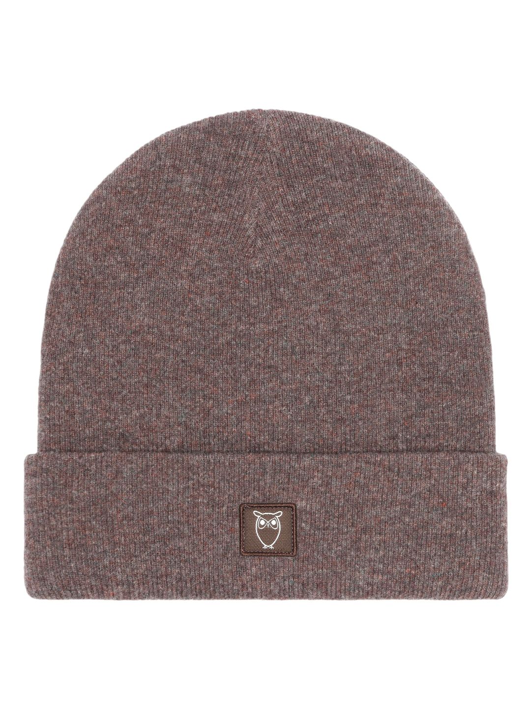 Beanie Double layer wool demitasse (brown) von KnowledgeCotton Apparel