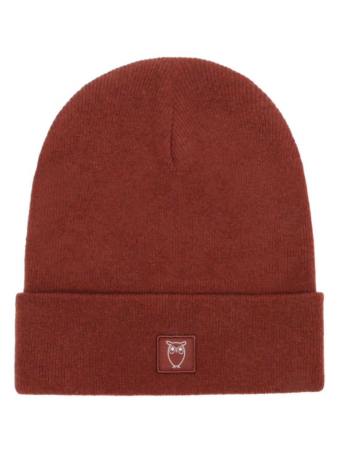 Beanie Double layer wool fired brick von KnowledgeCotton Apparel