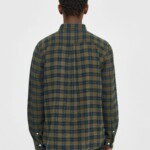 Hemd Loose Fit Checkered green check von KnowledgeCotton Apparel