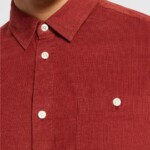 Hemd Regular Fit Corduroy fired brick von KnowledgeCotton Apparel