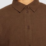 Longsleeve Loose Flannel demitasse (brown) von KnowledgeCotton Apparel