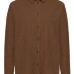 Longsleeve Loose Flannel demitasse (brown) von KnowledgeCotton Apparel