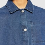 Overshirt Classic Denim dark blue denim von KnowledgeCotton Apparel