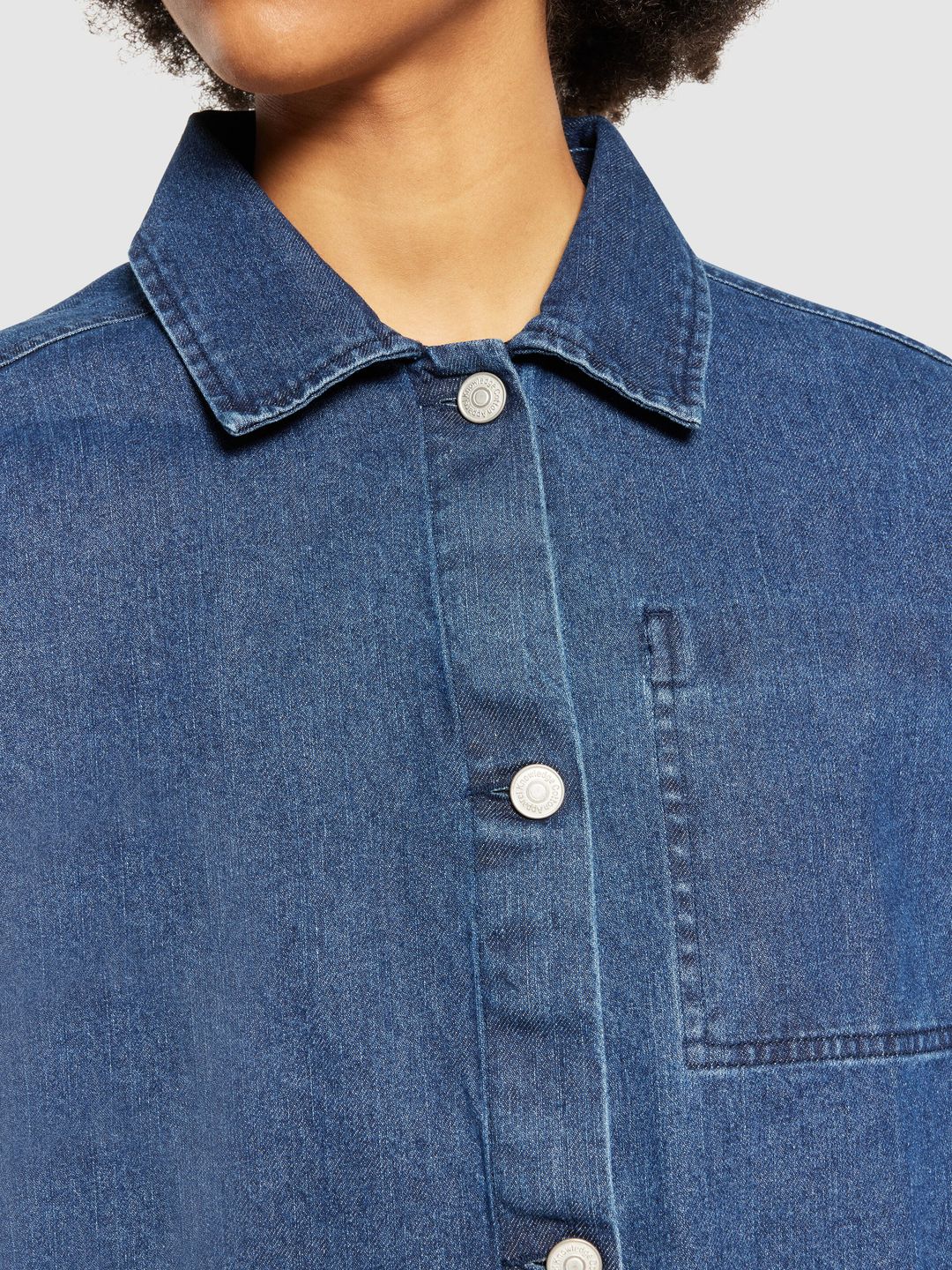 Overshirt Classic Denim dark blue denim von KnowledgeCotton Apparel