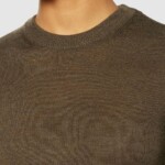 Pullover Merino Crew Neck dark olive von KnowledgeCotton Apparel