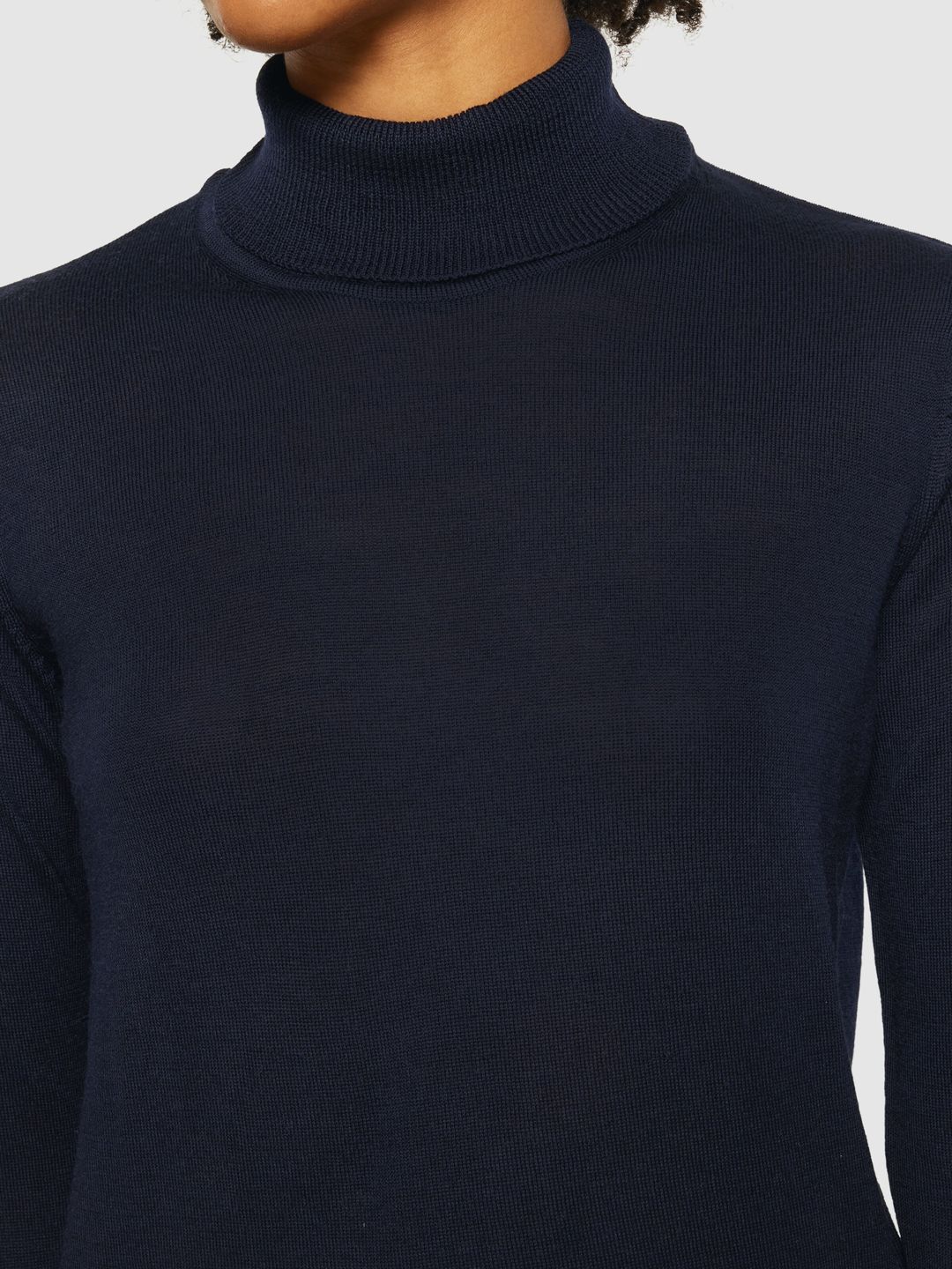 Pullover Merino Roll Neck total eclipse von KnowledgeCotton Apparel