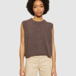 Pullunder Lambswool demitasse (brown) von KnowledgeCotton Apparel