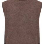 Pullunder Lambswool demitasse (brown) von KnowledgeCotton Apparel