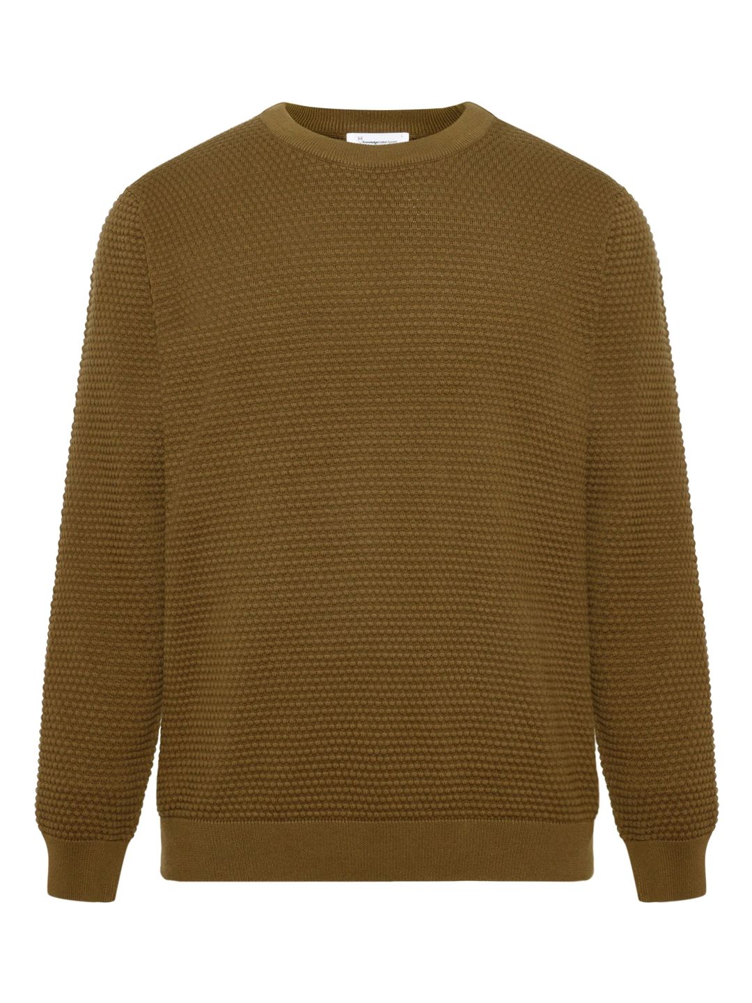 Strickpullover Bubble Crew Neck dark olive von KnowledgeCotton Apparel