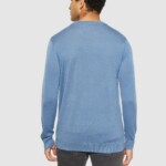 Strickpullover Merino Crew neck moonlight blue von KnowledgeCotton Apparel