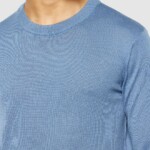 Strickpullover Merino Crew neck moonlight blue von KnowledgeCotton Apparel