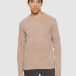 Strickpullover O-neck kelp melange von KnowledgeCotton Apparel