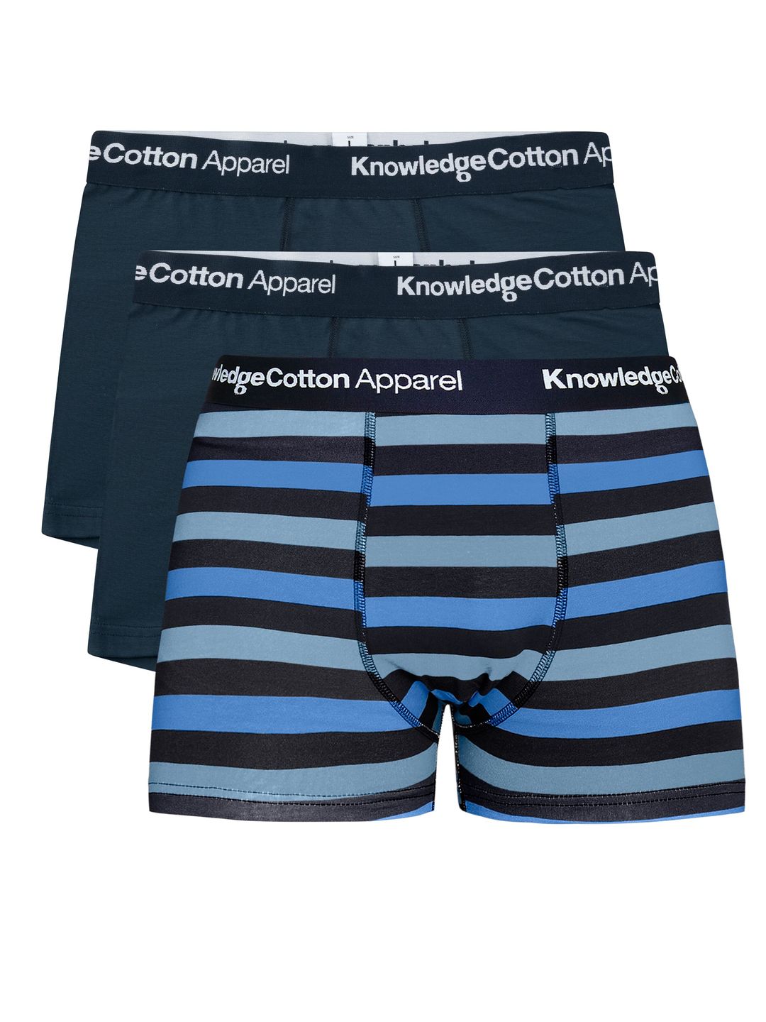 Unterwäsche 3-Pack blue stripe von KnowledgeCotton Apparel